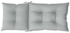 6 db világosszürke szövet magas háttámlájú székpárna 120x50x7cm