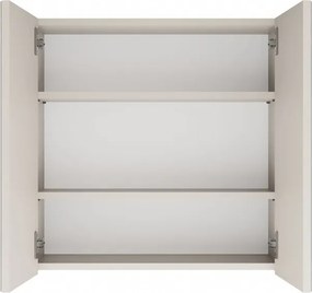 Aldabra POLA 2DL fürdőszoba szekrény 60x22x60 cm mosdóval, tükörrel, kasmír