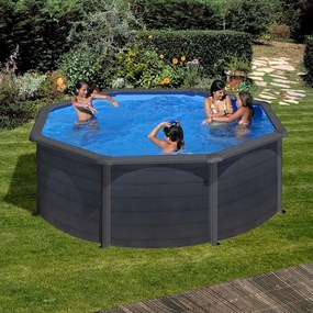 GRE GRAPHITE 460 x 120 cm családi merevfalú medence