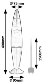 Rabalux 76111 - LED Lávalámpa LOLLIPOP RAINBOW 2 LED/25W/230V