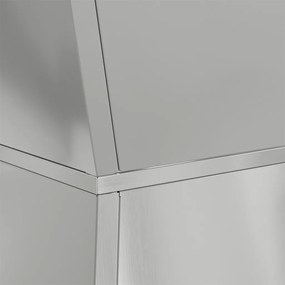 vidaXL Pillér Ültető Ezüst 35 x 35 x 73 cm