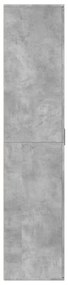 betonszürke szerelt fa cipősszekrény 80 x 39 x 178 cm