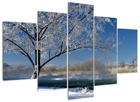 Kép - fagyos, téli, táj (150x105cm)