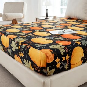 Mikroszálas lepedő ORANGE PUMPKINS színes 90x200 cm
