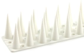Műanyag madárriasztó tüskék 4 db-os készlet, fehér44,5 x 3,7 cm