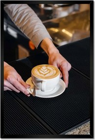 Poszterek keretben 40x60 Barista kávé tálalás