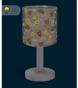 Dalber 41571S - LED gyereklámpa BABY TEDDY 1xG4/4W/230V, rózsaszín