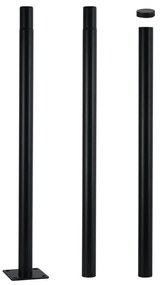 Brilagi - Fémoszlop URBAN kültéri világításhoz, 3 m, fekete