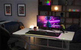 Gamer asztal íróasztal fehér.