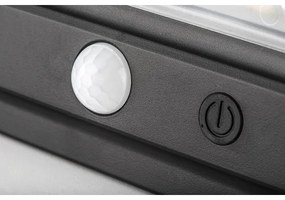 Rabalux 77040 - FLAXTON LED 7W 3,7V IP54 napelemes fali lámpa, fekete