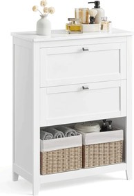 Koupelnová skříňka 60x30x80cm, mdf, bílá, AUK-E1054 WT