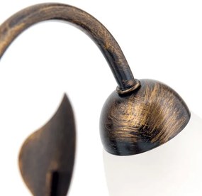 Orion LA 4-1214/1 - Asztali lámpa SISI 1xE14/40W/230V bronz/patinás