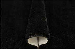 Csúszásgátló Szőnyeg Shaggy Fekete Vastag Csillogó Puha Malmo 200x300 cm