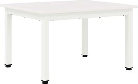 vidaXL Dohányzóasztal Fehér 60 x 50 x 36 cm Tömör fenyőfa