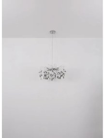 Globo 64133-8 - Csillár zsinóron DANNA 8xG9/8W/230V átm. 61 cm króm