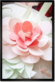 Poszterek keretben 40x60 Origami Virágok papírból