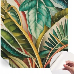 Divatos öntapadós fali tapéta Egzotikus levelek 250x250 cm