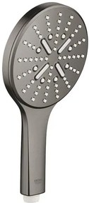 Kézi zuhany GROHE Rainshower SmartActive kerek csiszolt Hard Graphite 26574AL0