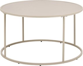 Szürke acél kerek dohányzóasztal ø 80 cm Seaford – Actona