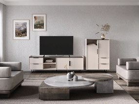 Komód, kasmír/mink arvadonna gesztenye, FRESIO KOM2D2S