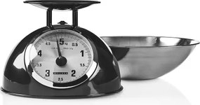 Melissa - Retro konyhai mérleg tálával, fekete