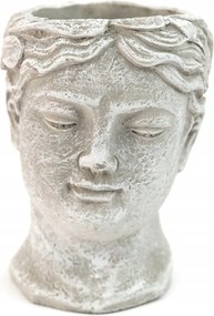 Virágtartó Fejvédő Szürke 20x13cm Cement Arc 15