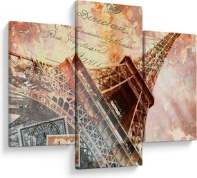 Kép - Eiffel-torony vintage stílusban (90x60 cm)