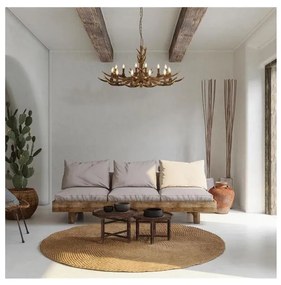 Searchlight 6416-12BR - Csillár láncon STAG 12xE14/40W/230V agancsok