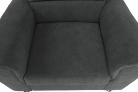 Fotel, szürke szövet, SANTIAGO