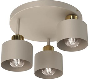 Luminex Mennyezeti lámpa PARKLA 3xE27/15W/230V bézs/arany LU9803A