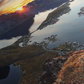 Kép - Hegyi táj, Norvégia (120x50 cm)