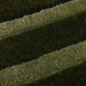 Sötétzöld kézi szövésű gyapjú szőnyeg 200x290 cm Gatsby – Flair Rugs
