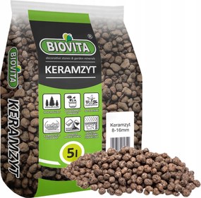 Keramzit 5L 8-16MM KertĂ©szeti TermĂ©szetes VĂzelvezetĆ VirĂĄgcserĂ©p Hidroponikus Aljzat