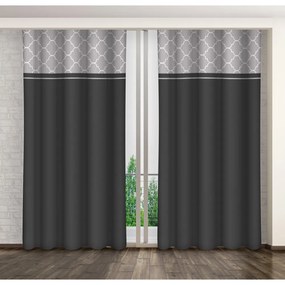 Modern sötétszürke sötétítő függöny Hossz: 250 cm
