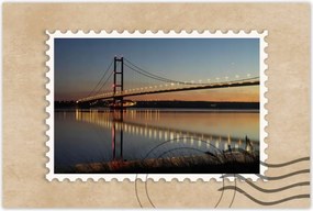 Poszterek 90x60 Kivilágított híd éjszaka