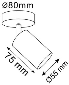 LED RGBW fényerőszabályozható fali spotlámpa GOLDI 1xGU10/6,5W/230V aranyszínű