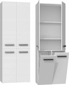 2K DD fürdőszoba szekrény, fehér