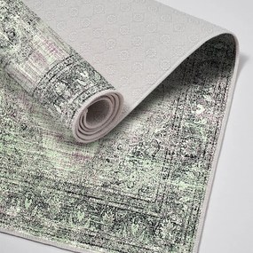 Zöld-szürke fürdőszobai kilépő szett 2 db-os 60x100 cm – Foutastic