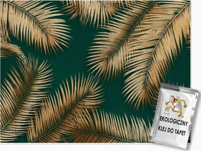 Fotótapéta Levelek Glamour Zöld Hálószoba Nappali Tapéta Flizelina 300x210