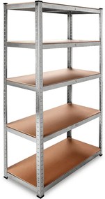 monzana® 2 db 180x90x40 cm-es polcból álló készlet - ezüst színű