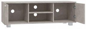 betonszürke szerelt fa TV-szekrény 120 x 34,5 x 35 cm