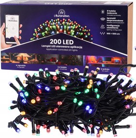 LĂĄmpĂĄk 200LED Multikolor TelefonrĂłl VezĂ©relhetĆ