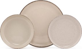 18 részes porcelán étkészlet fahéj