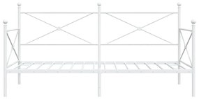 kanapéágy matrac nélkül fehér 100x190 cm acél
