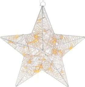 NEXOS Csillag karácsonyi 35 cm 30 LED meleg fehér