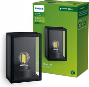 LED-es kerti lámpa Homlokzati fali lámpa Alzor E27 IP44 Lámpa Philips