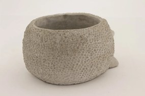 Cyrus design szürke süni formájú virágtartó kaspó 8,5x18,5x14cm