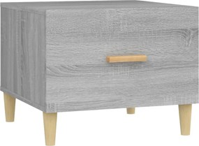 vidaXL szürke sonoma színű szerelt fa dohányzóasztal 50x50x40 cm