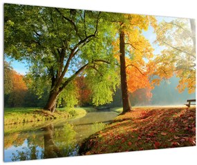 Kép - Nyugodt őszi táj (90x60 cm)