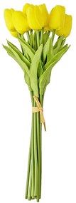 Real touch, 32cm-es tulipán szál - Citromsárga